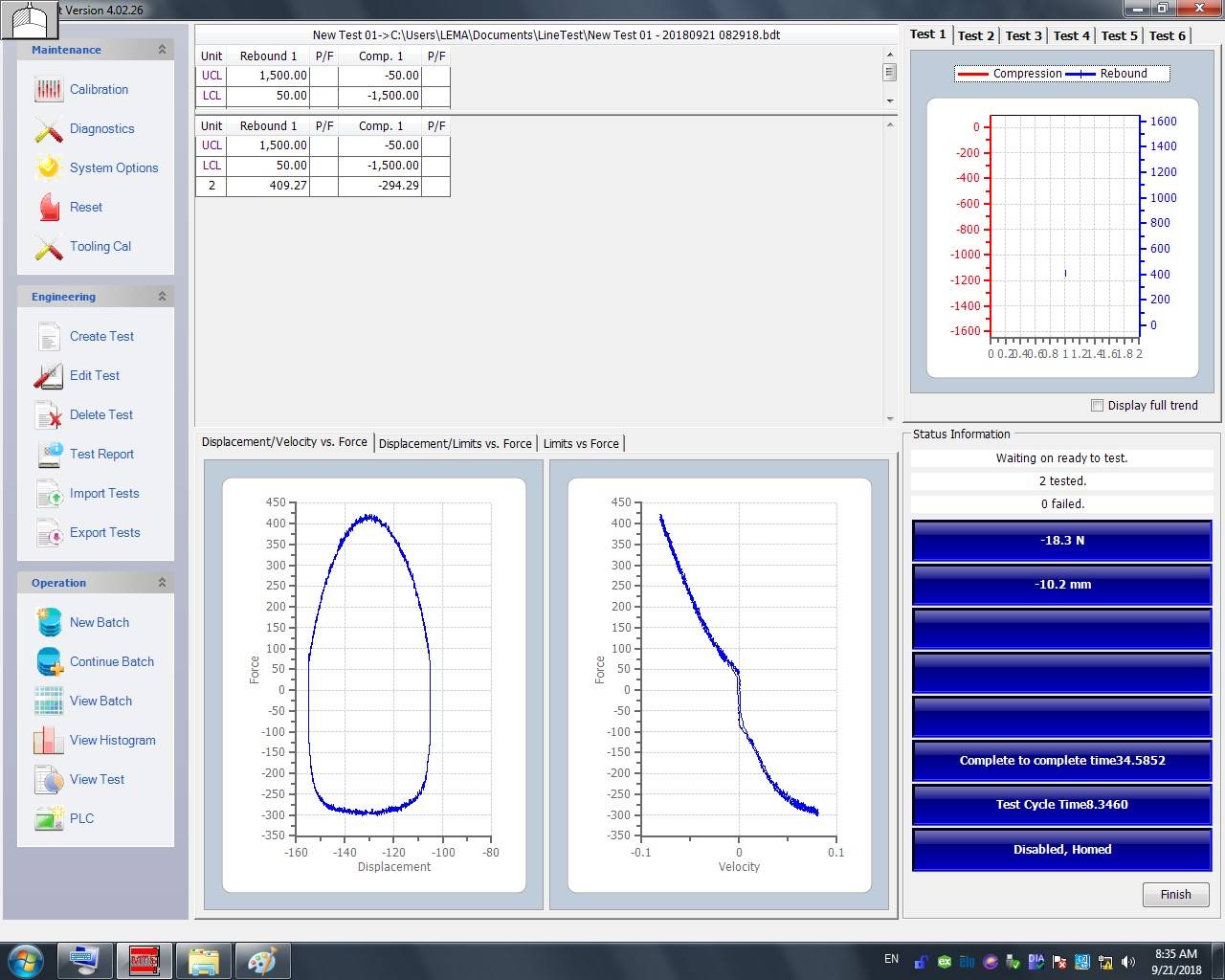 Line Test Software
